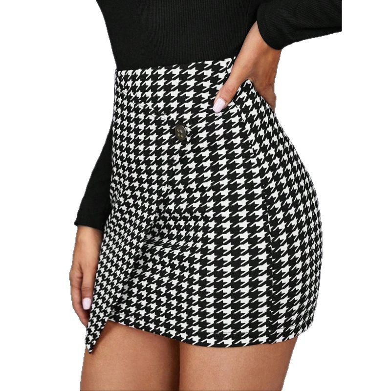 High-waist squared skirt in a stylish design, perfect for accessorizing outfits, by M Chic Boutique.