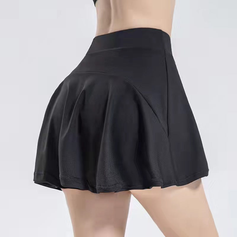 M Chic Boutique sleeveless sports skirt for activewear, featuring a fitted design and lightweight fabric for athletic activities.