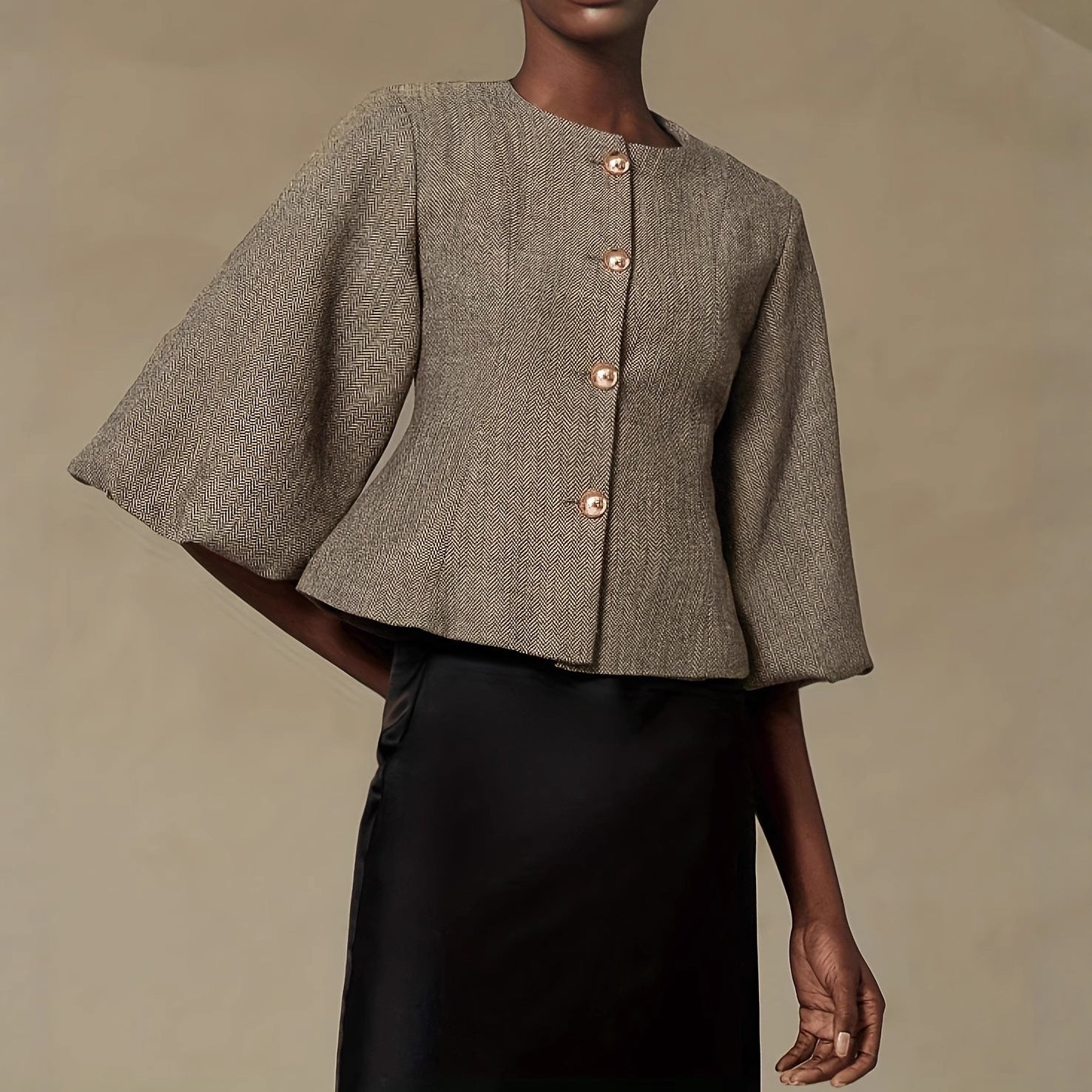 Blazer With Balloon Sleeves - M Chic Boutique