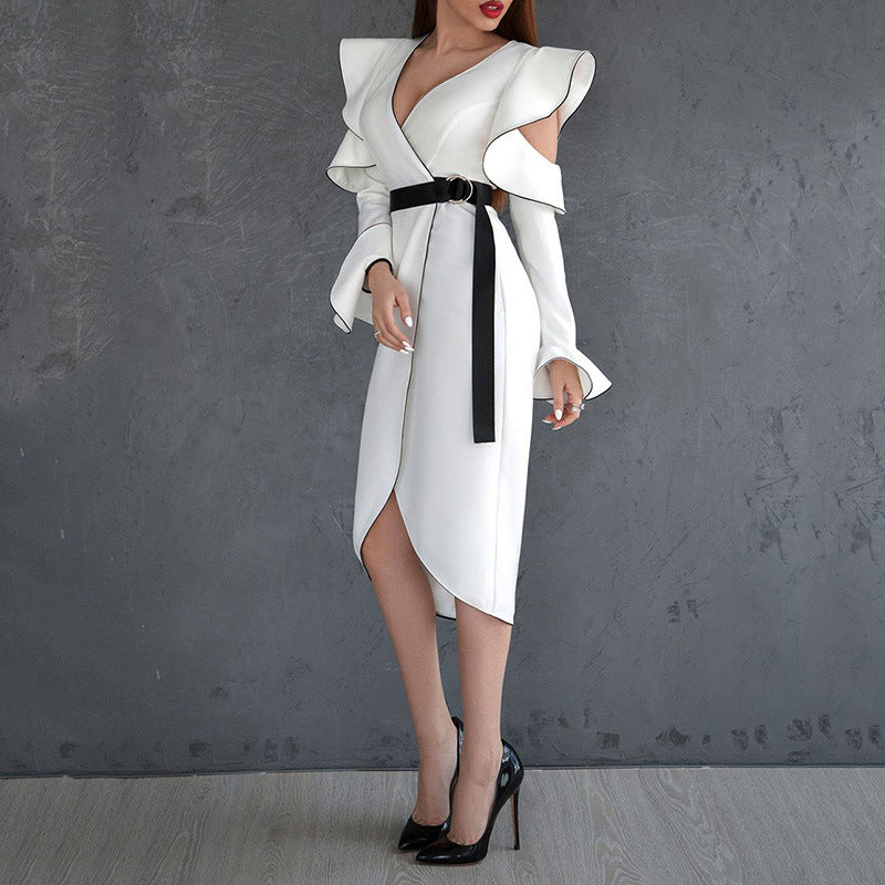 V-neck Slim Dress