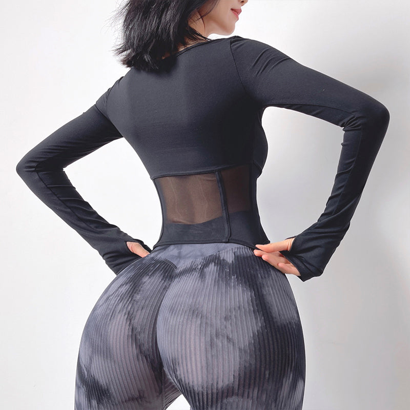 M Chic Boutique mesh dry gym top, activewear tank with breathable mesh fabric, perfect for workout or athletic activities.