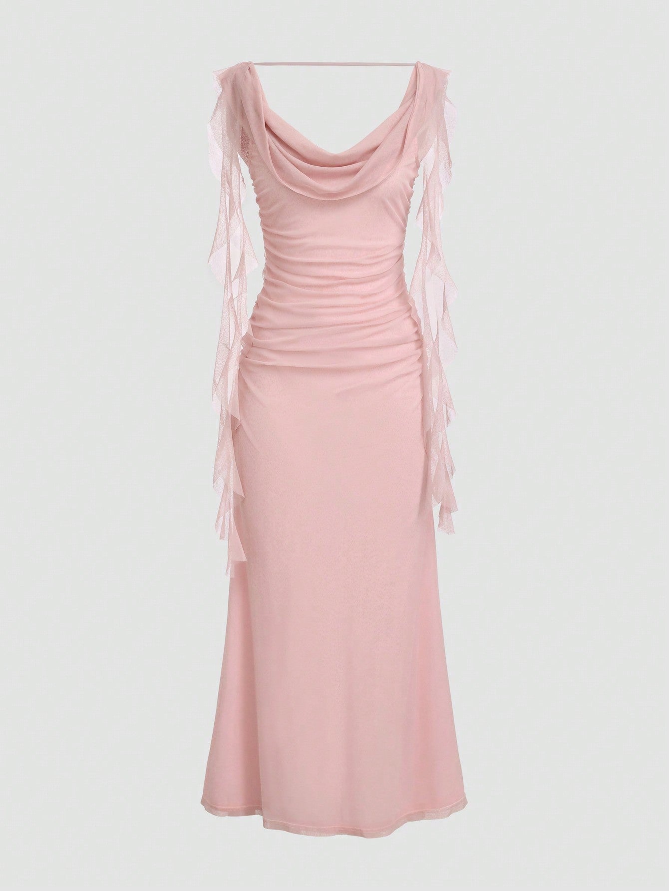 Solid-Colored Ribbon Dress