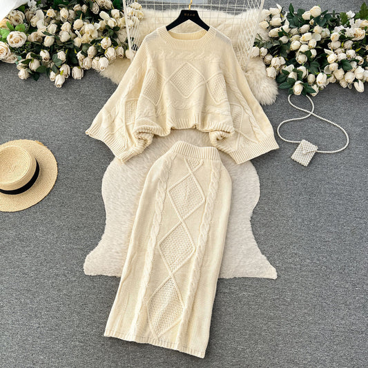 Lazy Style Knit Two-piece Set