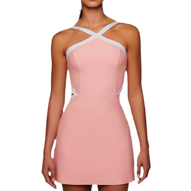 Minimalist one-piece tennis skirt from M Chic Boutique, featuring sleek design and activewear fabric for sporty comfort.