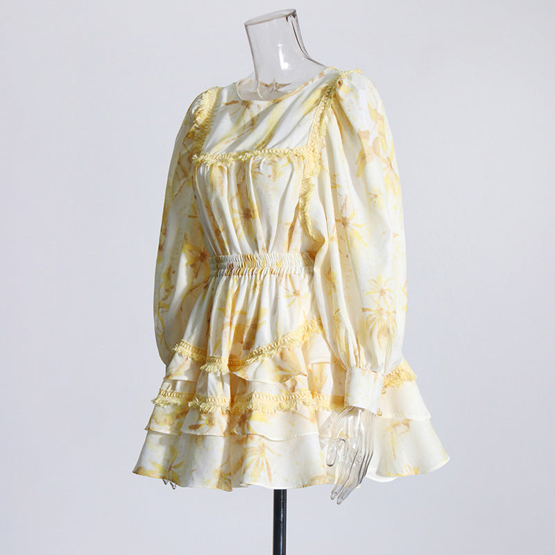 Ruffles Skirt Suit