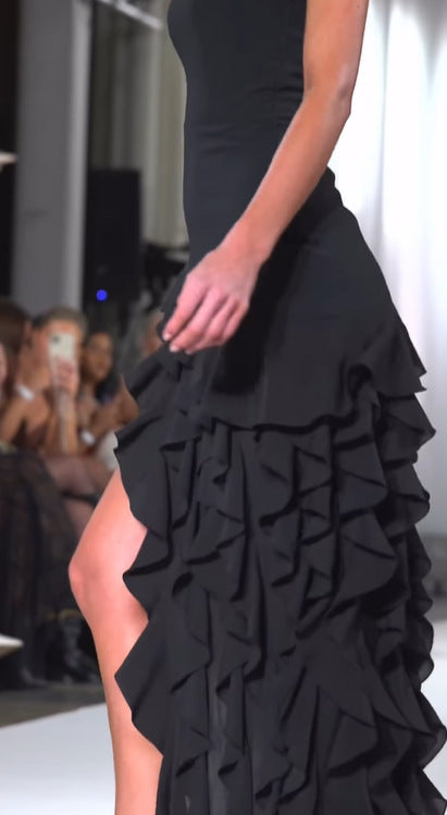 Split Stringy Dress
