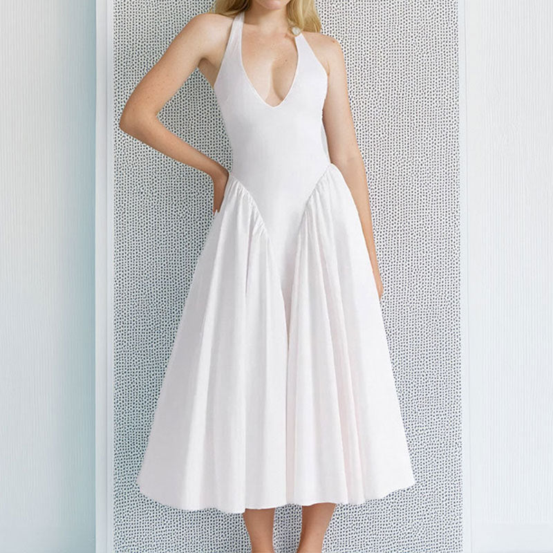 V-neck Elegant Dress