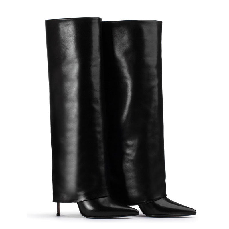 Stiletto Heel Pointed High Leg Boot