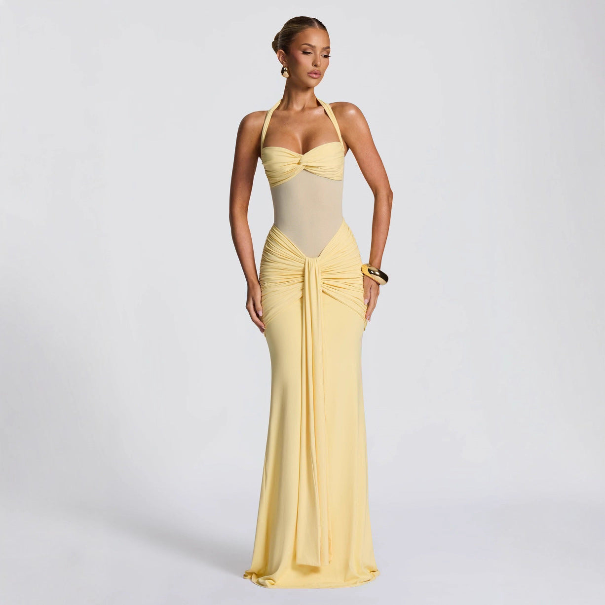 Slim-fit Ribbon Sheath Dress by M Chic Boutique, showcasing a stylish fitted dress with elegant ribbon details.