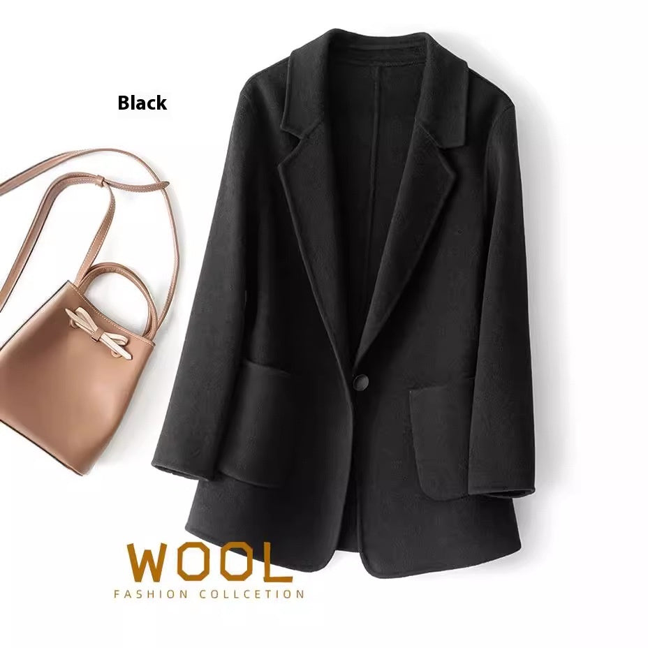 Wool Overcoat Double sided buttons