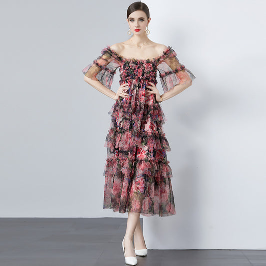 Mesh Stitching Style Dress