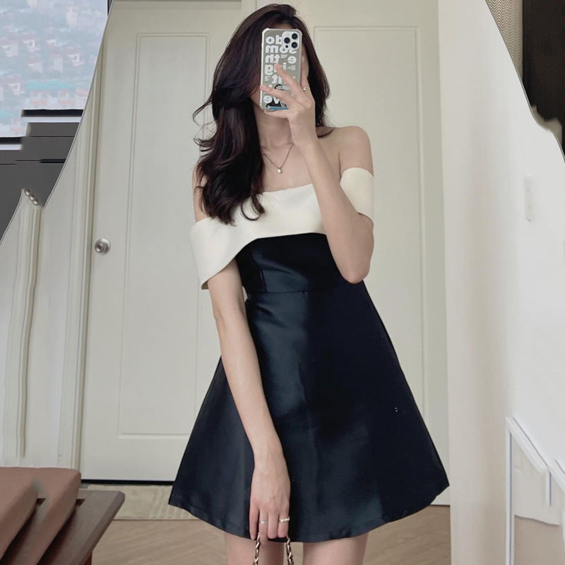 Personality French Style Bow Dress Women