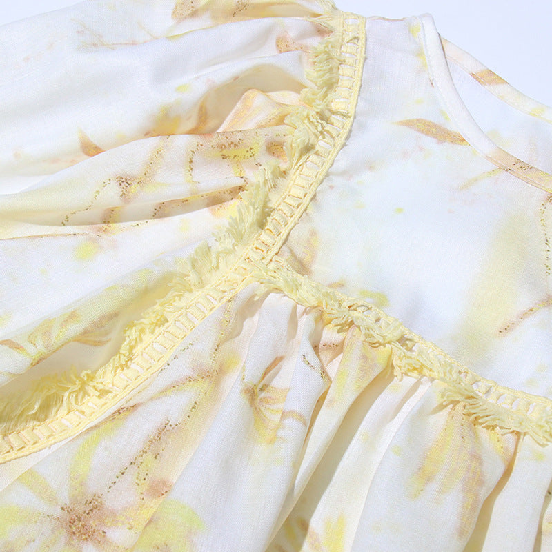 Ruffles Skirt Suit