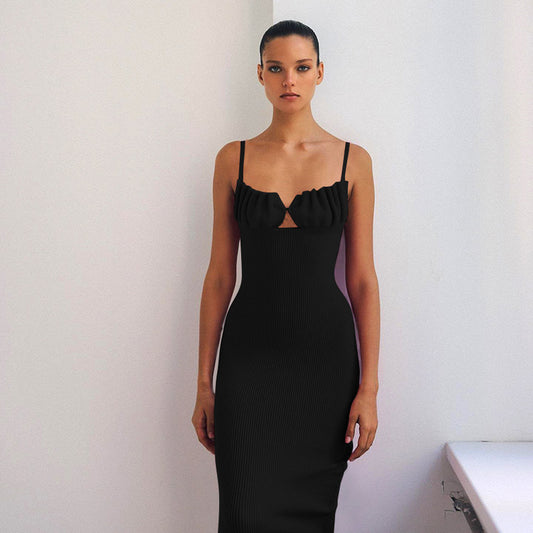 Sleeveless Slim Fit Elegant Backless Dress