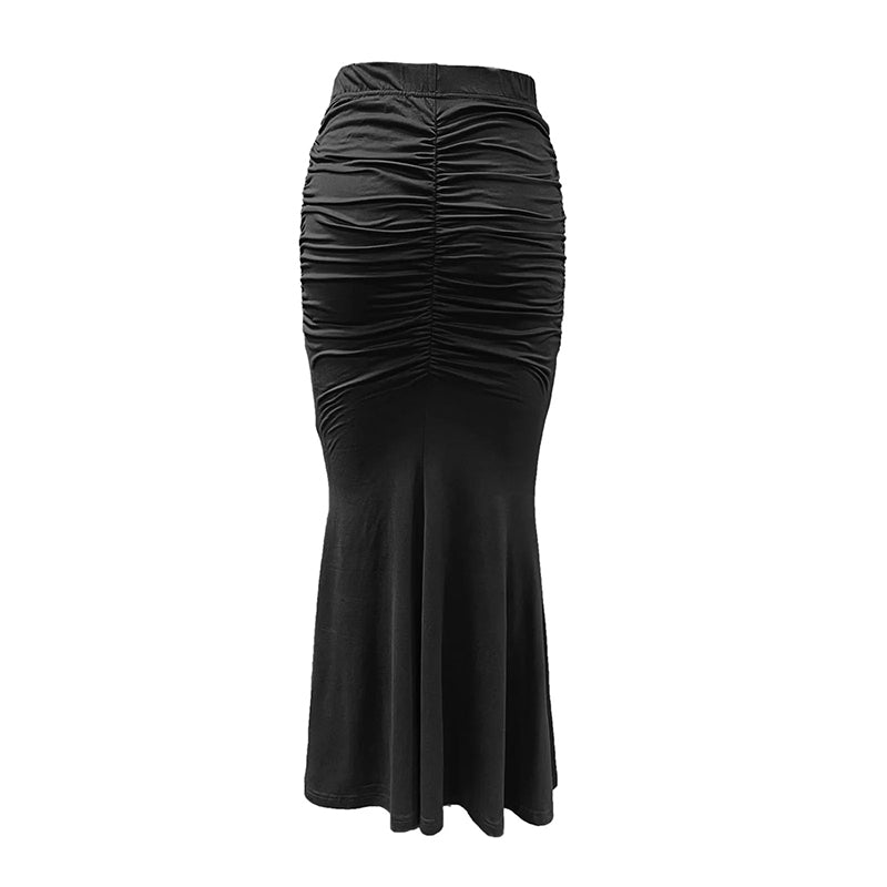 M Chic Boutique mermaid pencil skirt in a vibrant color, featuring a fitted silhouette and flared hem design.