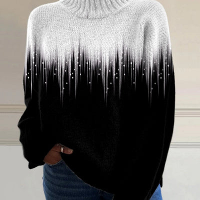 Casual Printed Sweater Top - M Chic Boutique