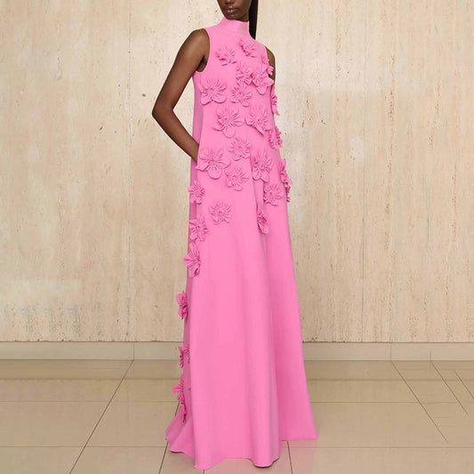 Solid European Style Dress