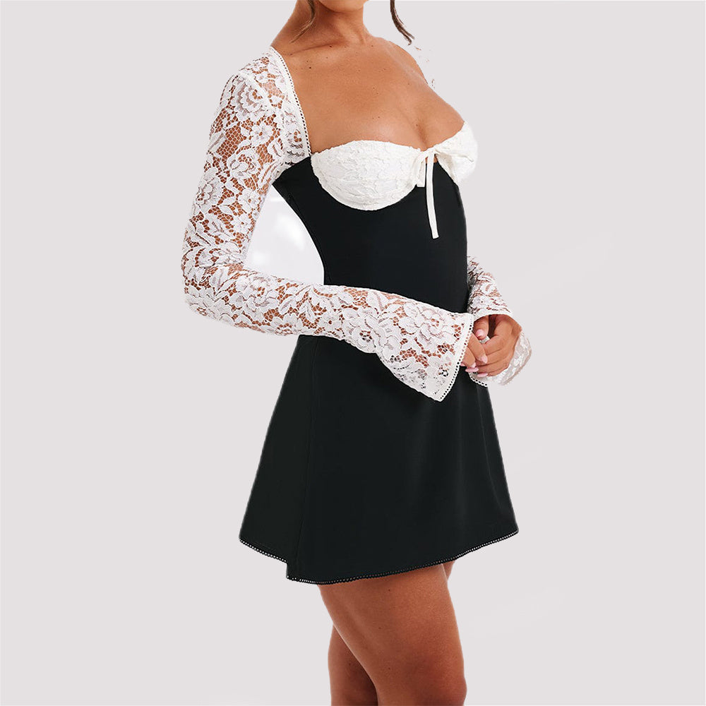 Lace Long Sleeve Dress - M Chic Boutique
