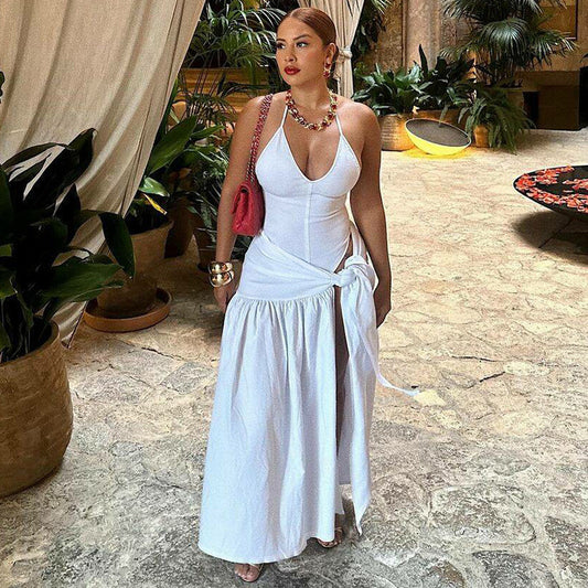 Slim Fit Tied Skirt