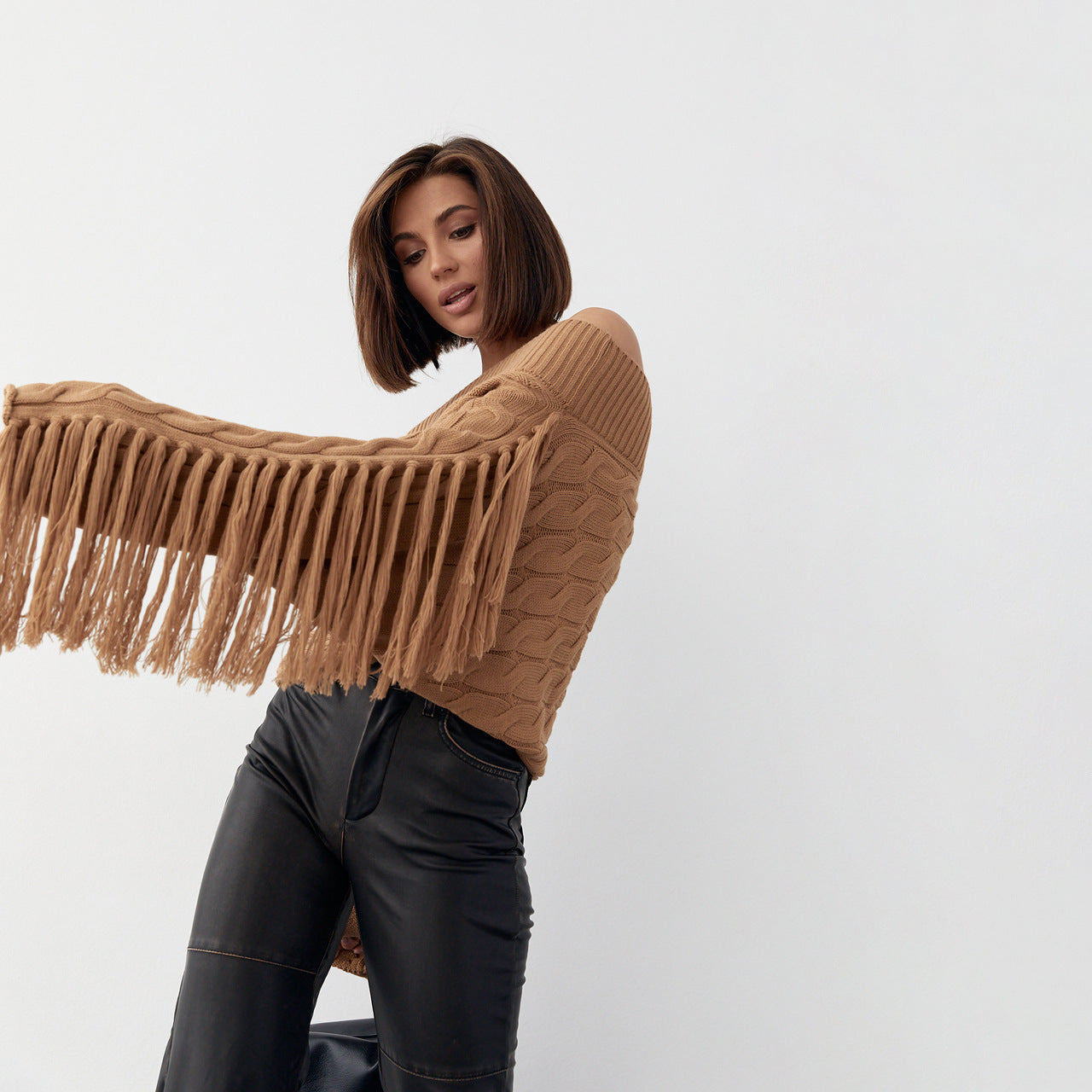 Pure Color Elegant Woolen Sweater