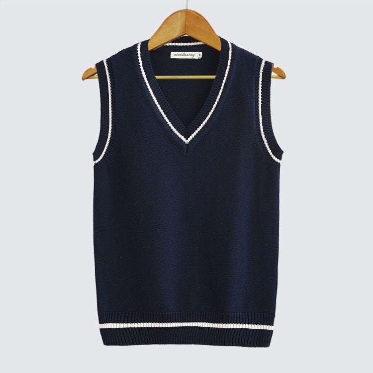 V-neck Woolen Sweater Vest