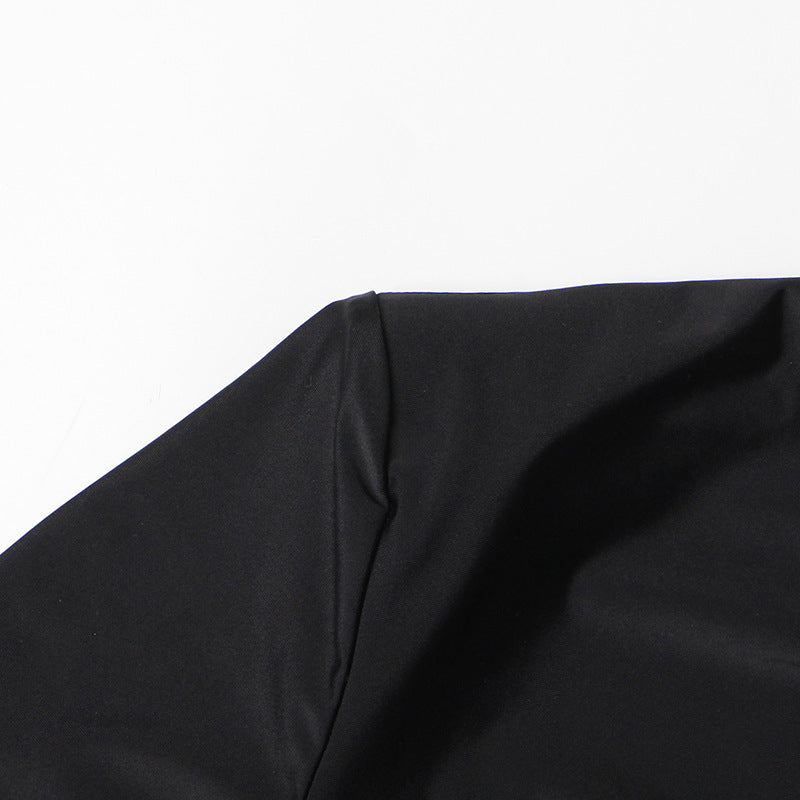 Socialite Shoulder Single-side Sleeve Long Dress