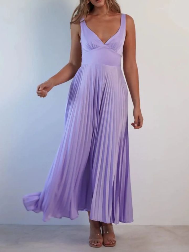 Strap Folding Elegant Dress