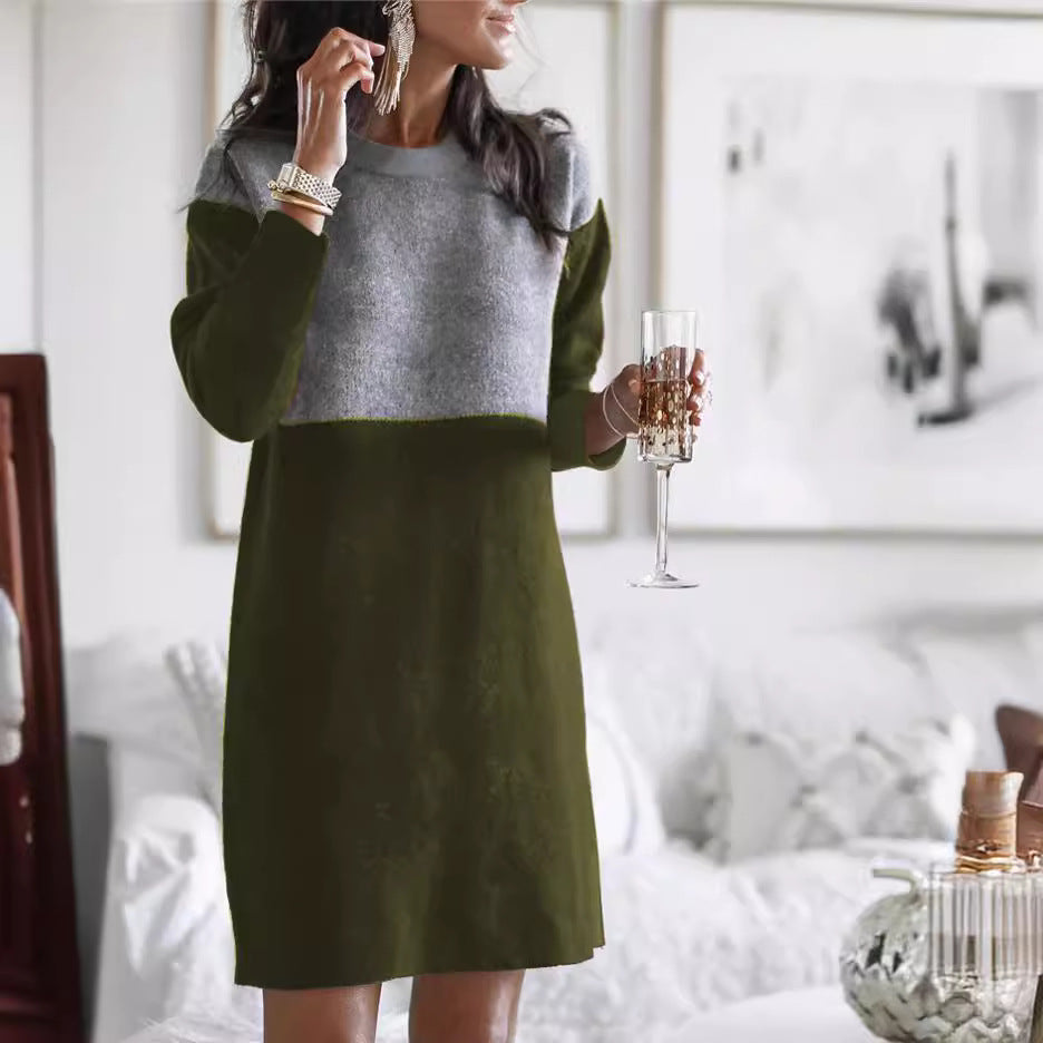 Sweater Round Neck Dress