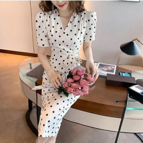 Socialite Style Bubble Sleeve Elegant Dress