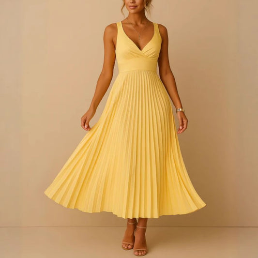 Strap Folding Elegant Dress