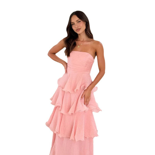 Tube Top Backless Cake Dress