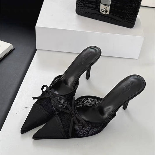 Pointed Toe Bowknot High Heels