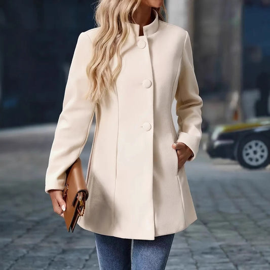 Pocket 3 Breasted Slim Coat