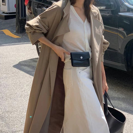 Stand Collar Loose Trench Coat