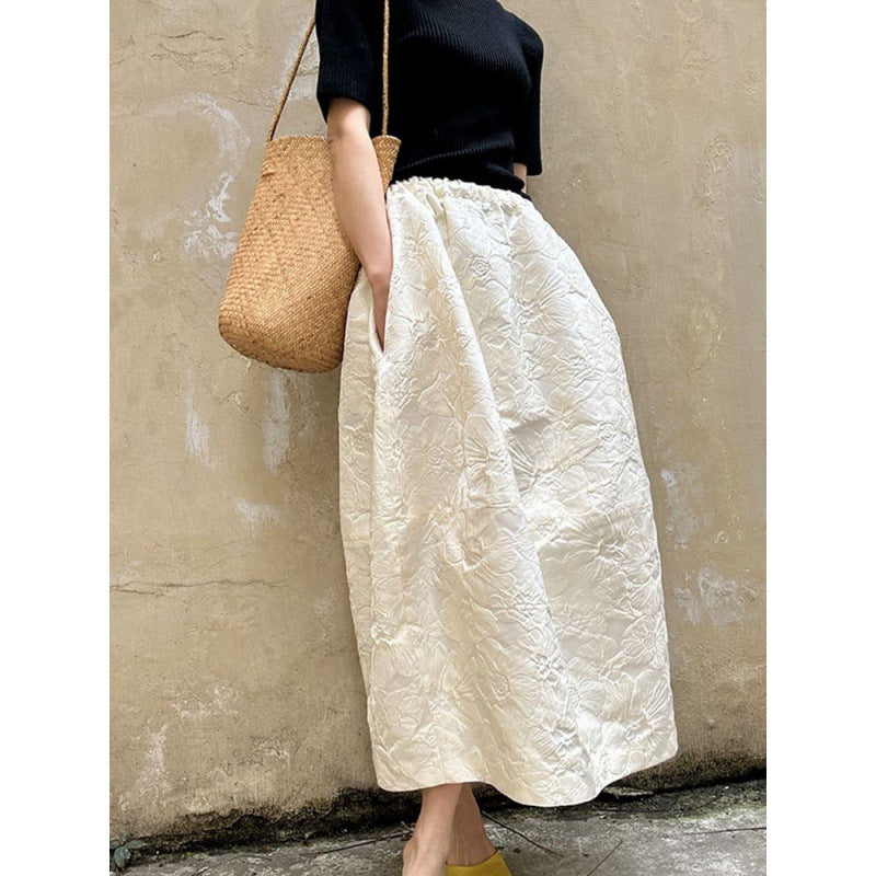 Relievo Jacquard Skirt