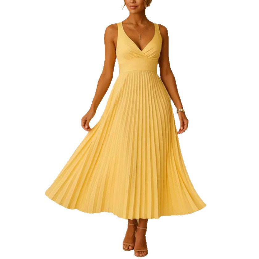 Strap Folding Elegant Dress