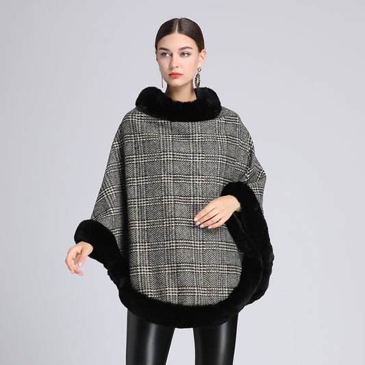 Fur Collar Shawl