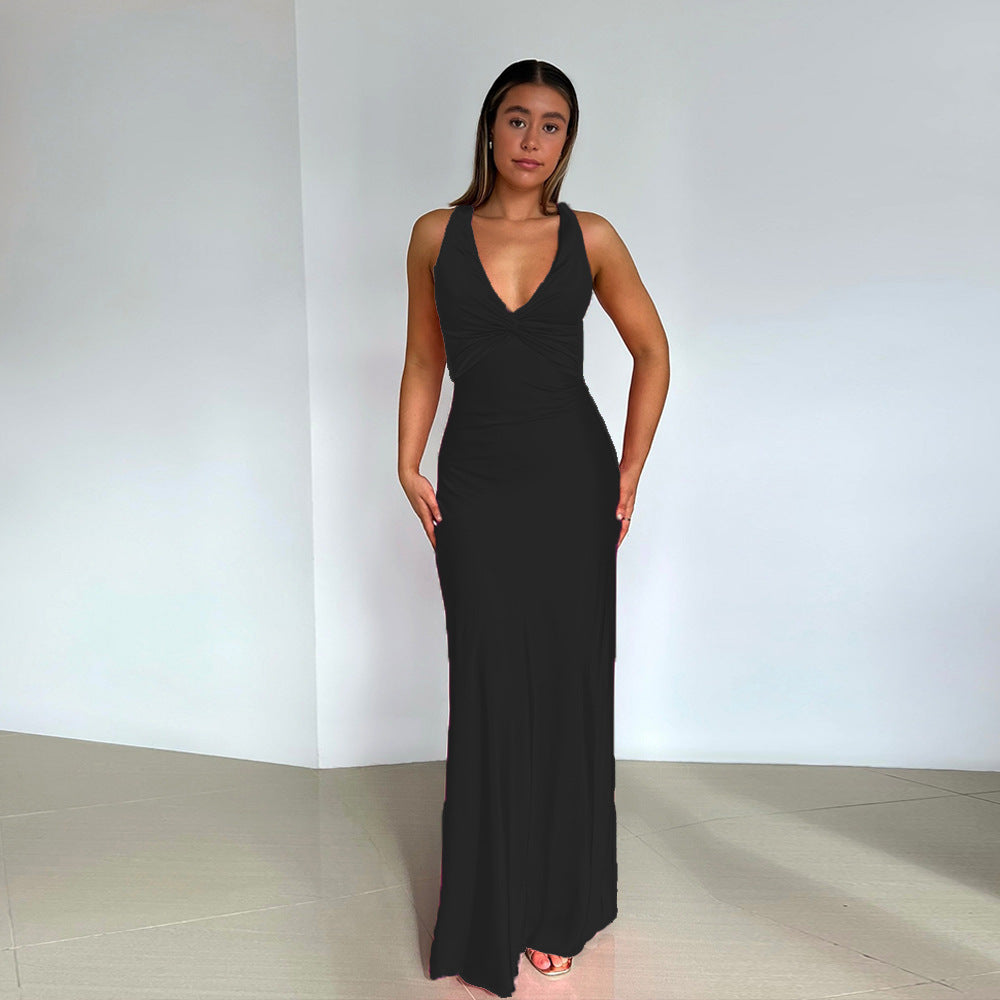 Fashion Slim Fit Satin Dress