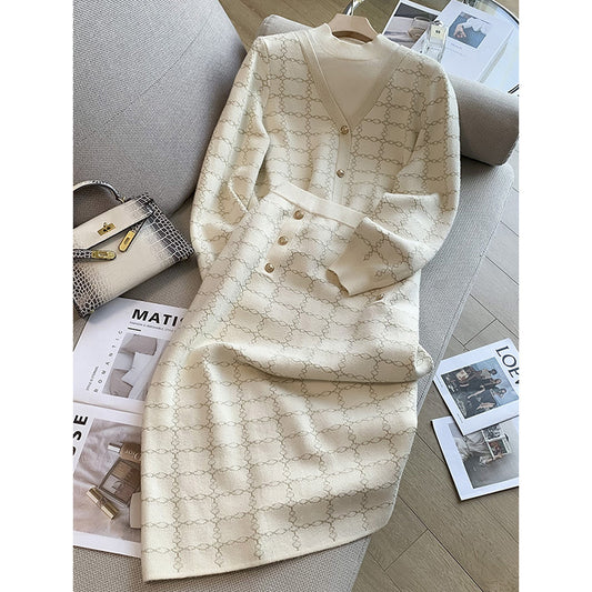 Sweaters Skirt Two-piece Suit