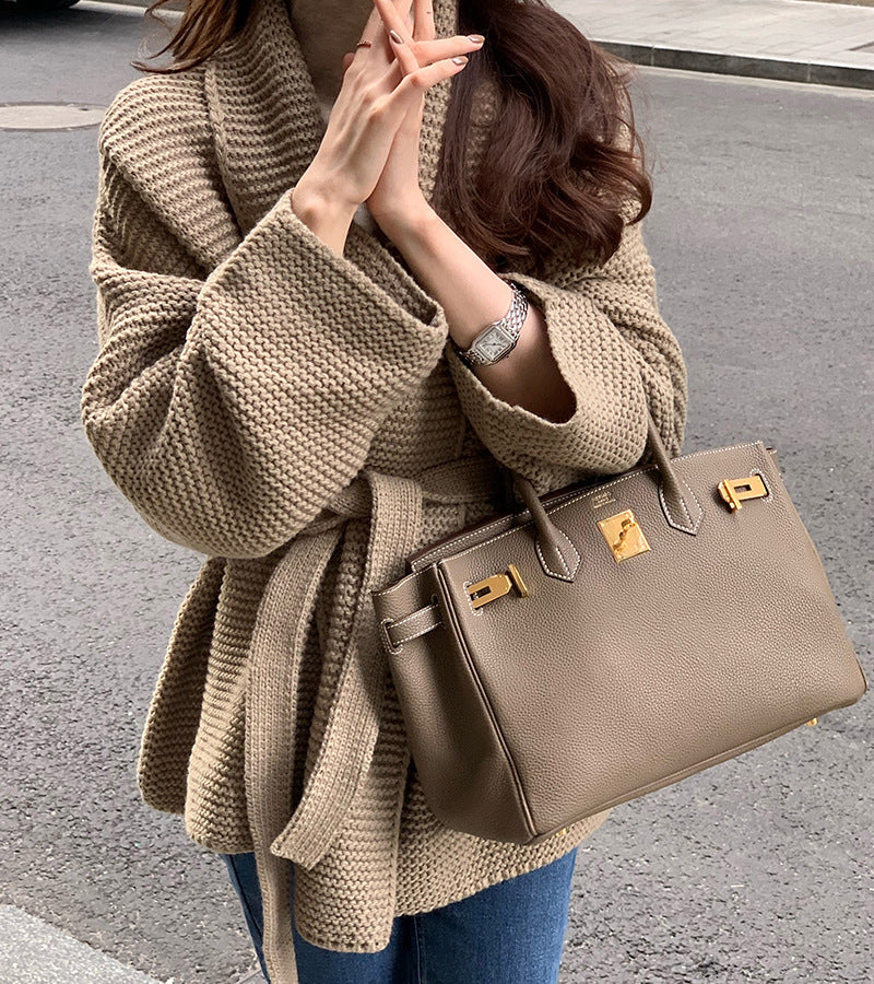Tied Sweater Coat