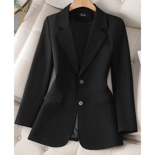 Solid Casual Suit Jacket