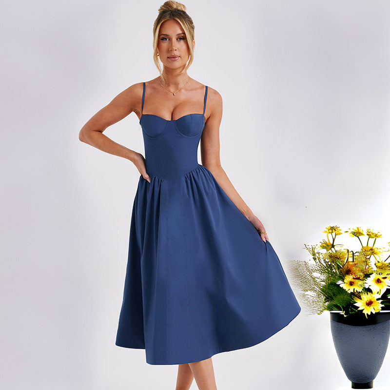 Sling Waist-tight Backless Dress