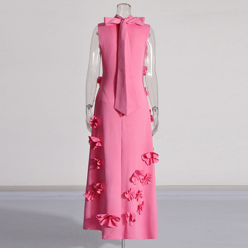 Solid European Style Dress