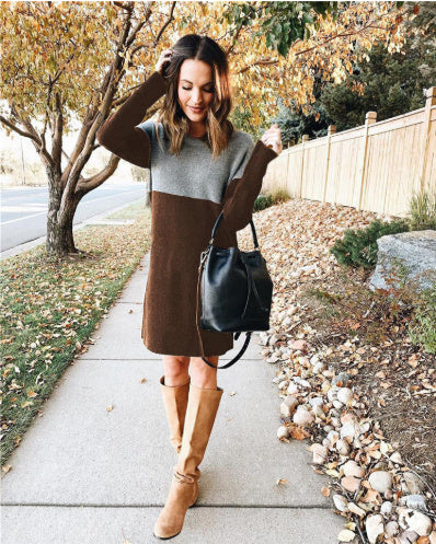 Sweater Round Neck Dress