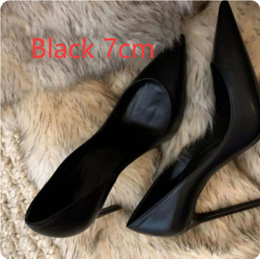 Solid Black Stilettos