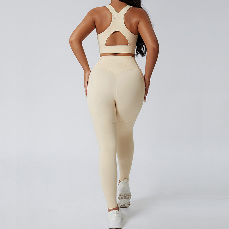 Slim-fit M Chic Boutique Skinny Gym Exercise Suit in activewear, featuring a sleek design perfect for workouts and fitness activities.