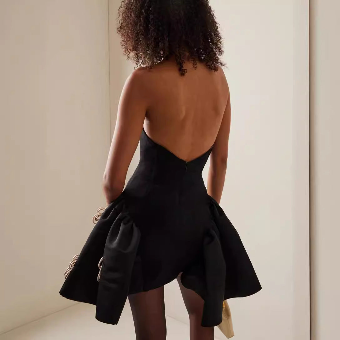 Tube Top PettiskirtFlower Bandage One-piece Dress