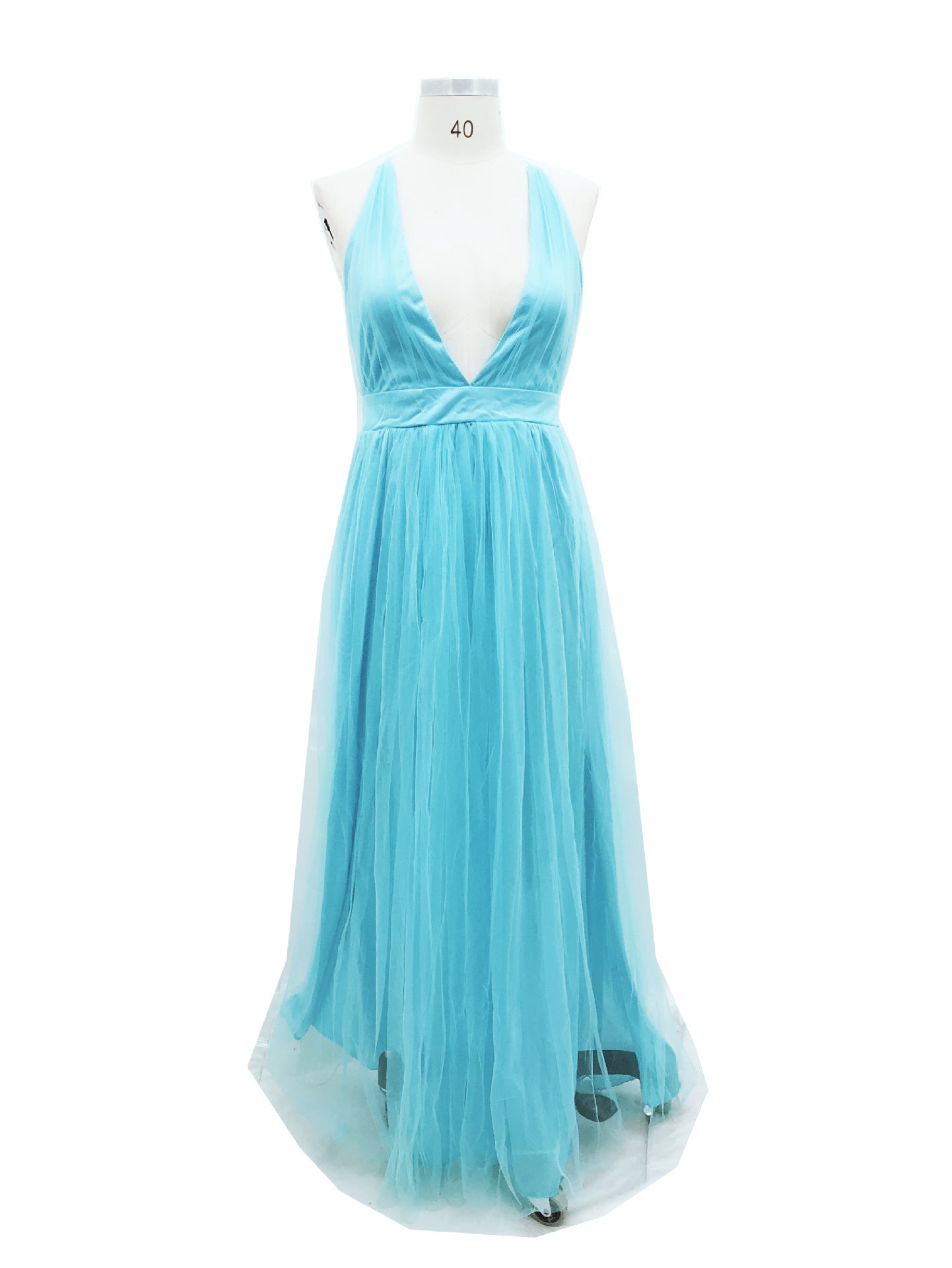 Mesh Sling Long Dress