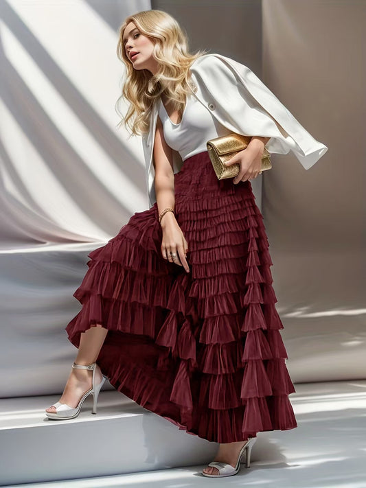 Layered Ruffles Cake Skirt
