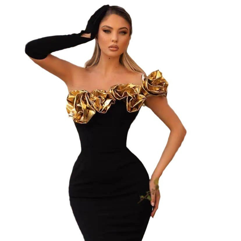 Golden Flower Dress